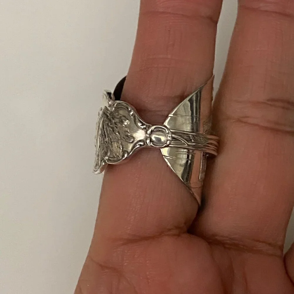 Oklahoma Custom Made Statement Silver Ring Unisex